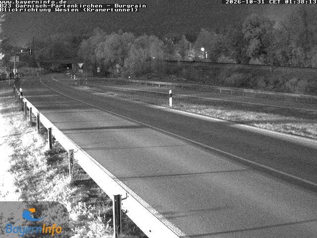 B23 Farchant – Garmisch-Partenk. — Kramertunnel (Westen) road camera